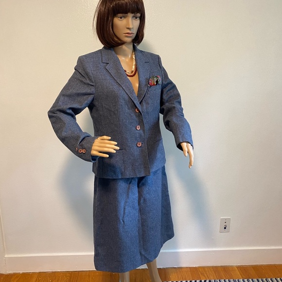 Vintage Country Suburbans Wool Skirt Suit Size Small - Picture 6 of 9